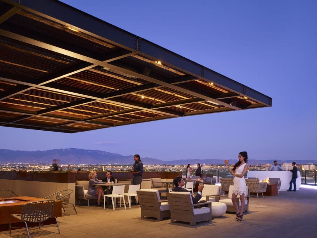 On the rooftop at Hotel Chaco, you'll find Level 5 bar and restaurant. (Courtesy of Heritage Hotels & Resorts)