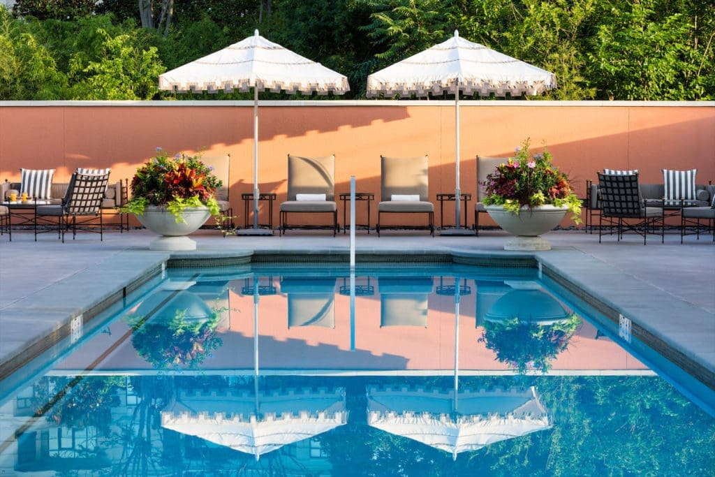 The Mansion's pool is always a great place to relax during the summer.