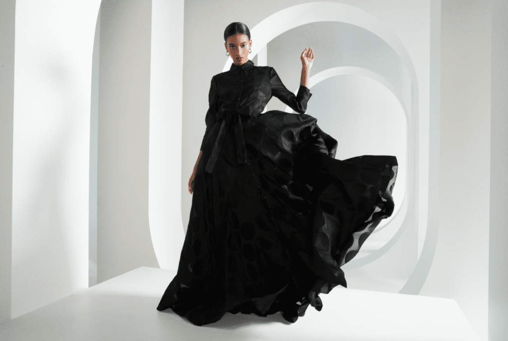 While Neiman Marcus salutes the new and the avant garde, it continues to honor venerable labels such as Carolina Herrera.