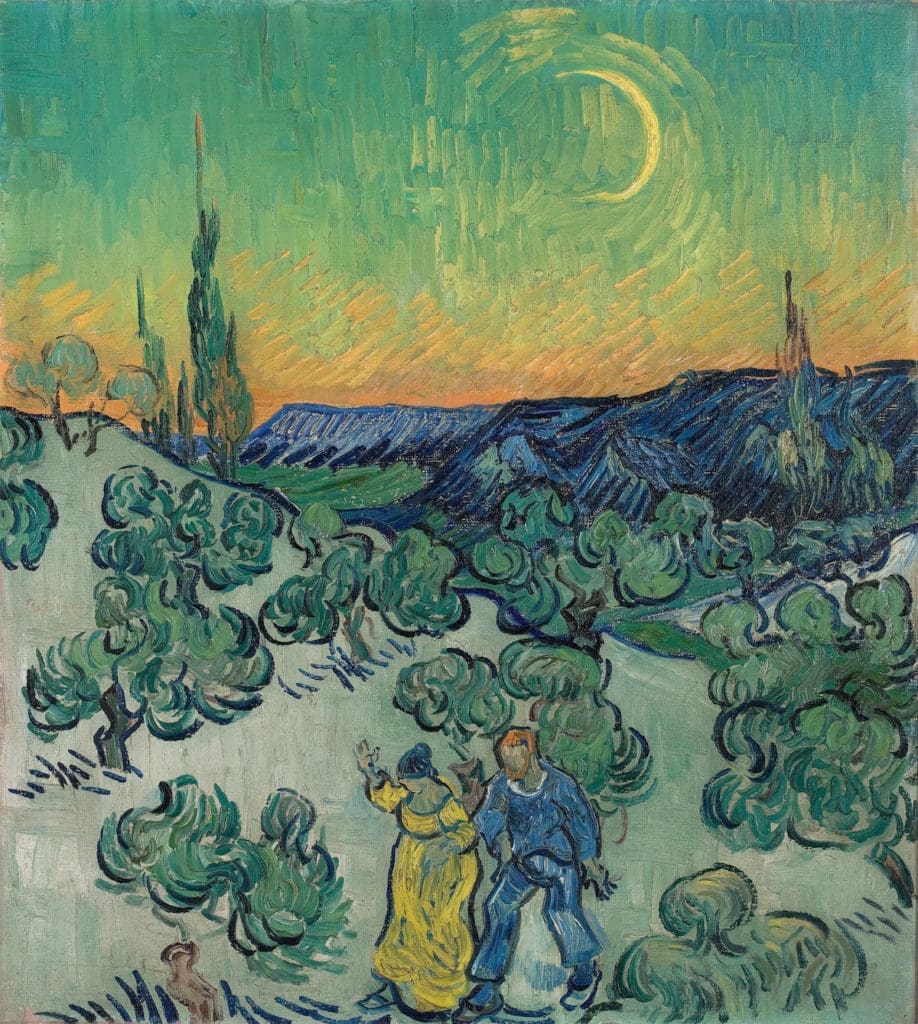 "A Walk at Twilight" by Vincent Van Gogh. (Photo by João Musa)