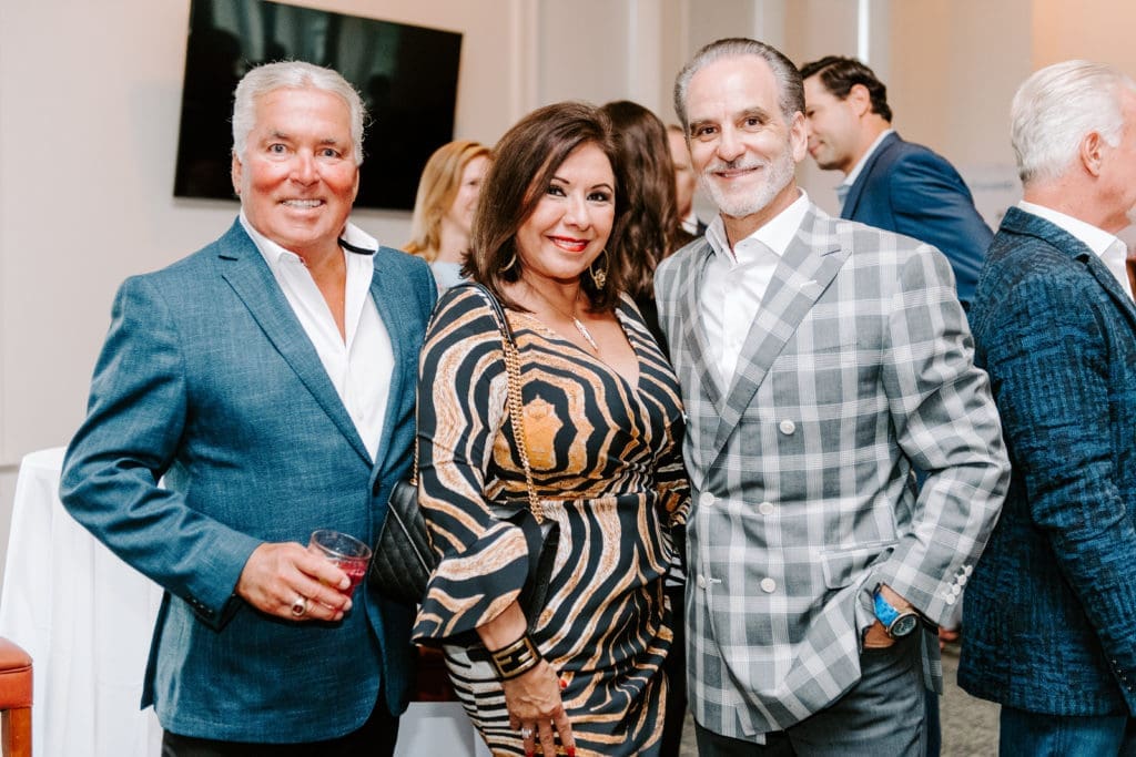 Wade LaForce, Debbie & Rudy Festari at the HelpCureHD fundraiser. (Photo by Rae Tay Photography)