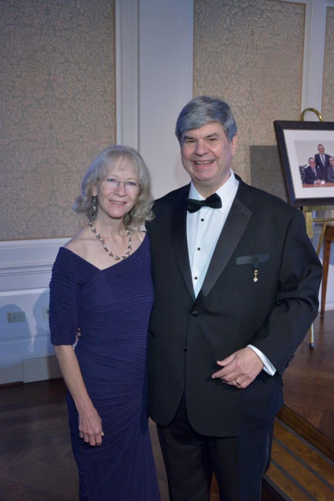 Susan & Larry Massey at the Society of Saint Vincent de Paul 150th anniversary gala. (Genesis Photography)