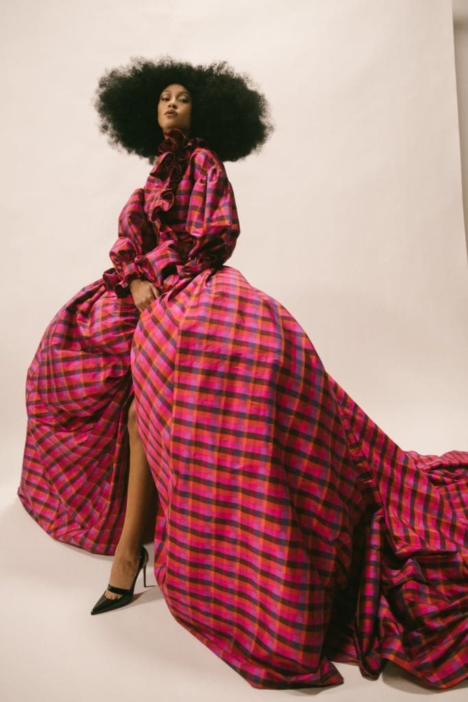 A design from Christopher John Rogers is part of the Metropolitan Museum of Art exhibition: "In America: A Lexicon of Fashion." (Image courtesy of The Metropolitan Museum of Art, photo by Christina Fragkou)
