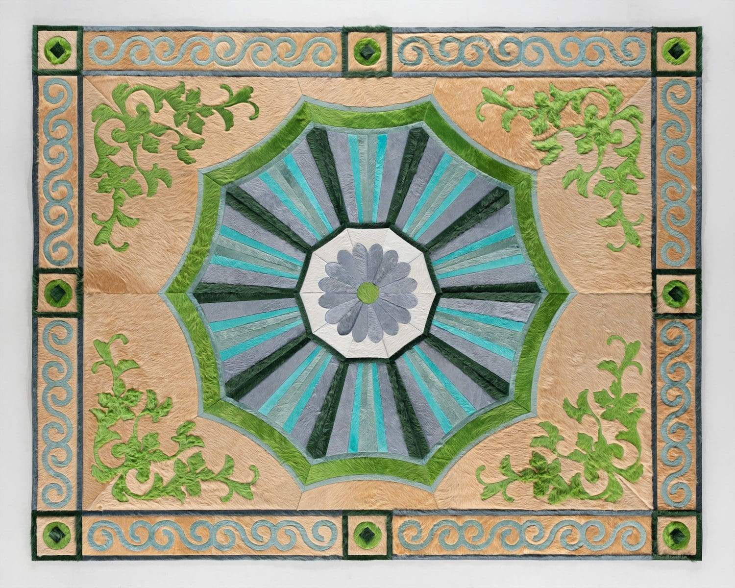 Kyle Bunting X Timothy Corrigan’s Savonniere rug.