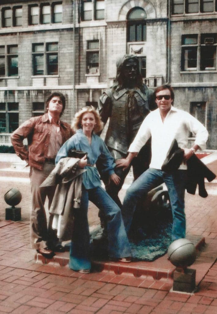 Rick Rogers with Jan Showers and Jim at Le Chateau Frontenac, Quebec City, 1975.