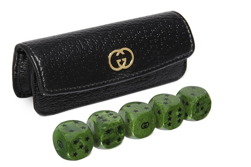 The Gucci dice set with interlocking G's is part of the new Lifestyle collection.