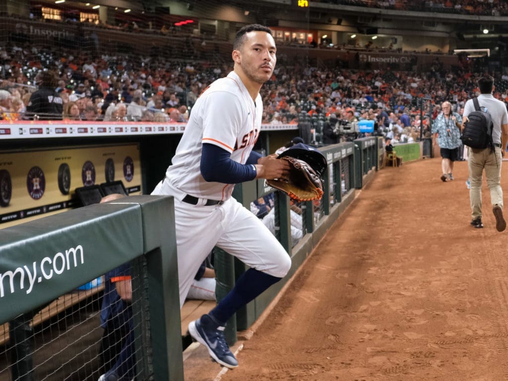 Carlos Correa was a lifeline of this Astros runs in many ways. (Photo by F. Carter Smith)
