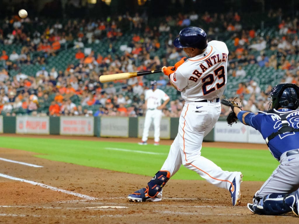 Michael Brantley is a professional hitter in every sense. (Photo by F. Carter Smith)