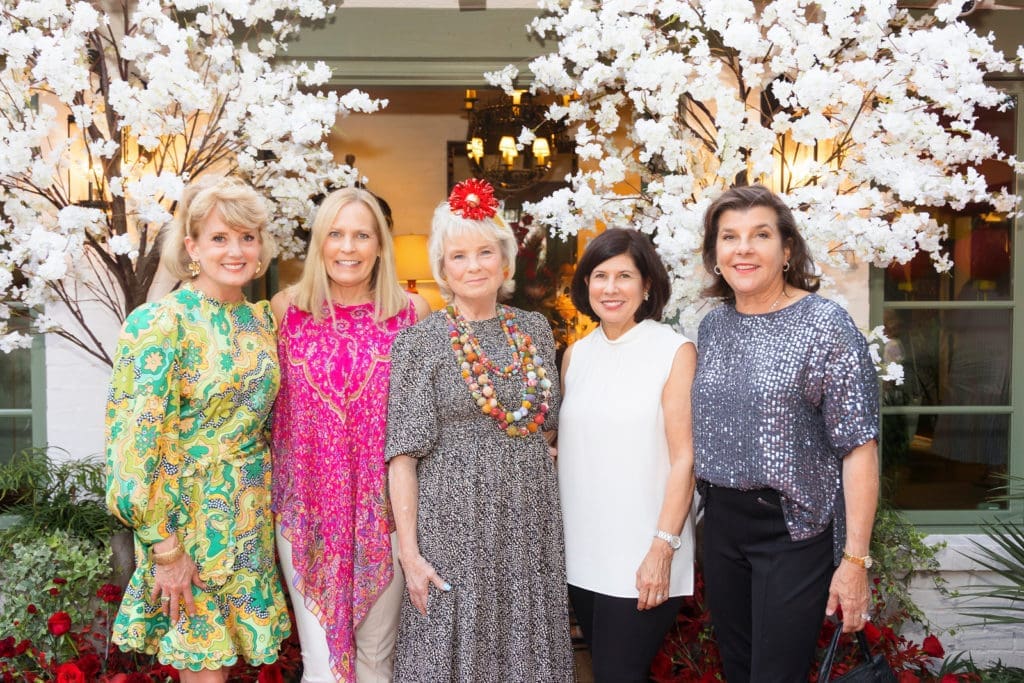 Cameron Newberry, Maribeth Reeb, Marilyn Kobs, Michelle Purvis and Marilyn Berry at the 2021 Mah Jongg Play Day benefitting Tarrant Area Food Bank in Fort Worth, Texas on September 21, 2021. (Photo by/Sharon Ellman)