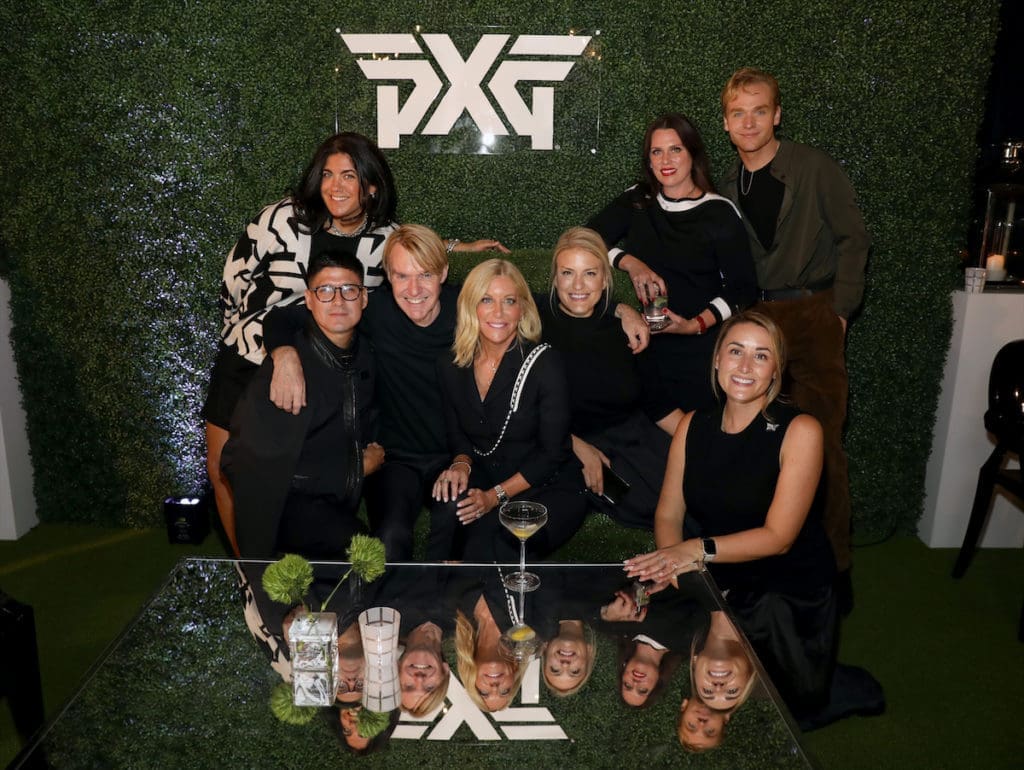 Celine Mariton, Danielle Vreeland, Ian Malone, Jose Velasco Vega, Ken Downing, Renee Parsons, Lindsey Nowak, and Lindsay Fasso (Photo by Rick Kern/Getty Images for PXG)