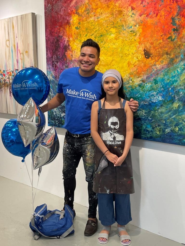 Edgar Medina and Make-A-Wish make a dream come true for 10-year-old cancer survivor Melinda Moreno.