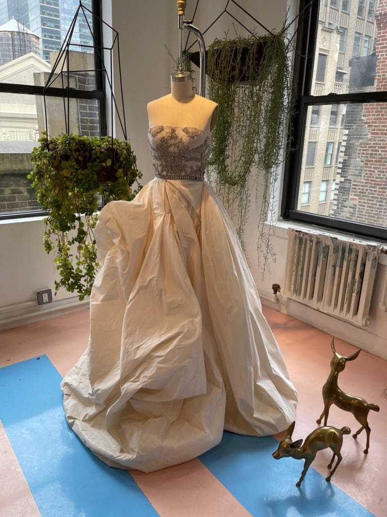 Rubin Singer wedding gown. (Photo by Clifford Pugh)