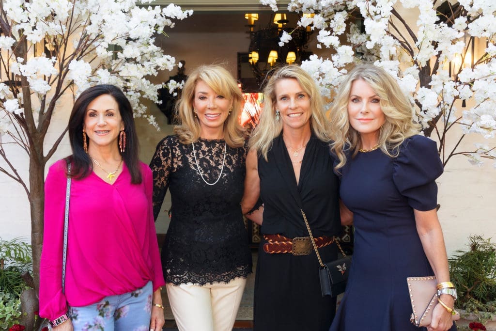 Kathleen Stepp, Olivia Kearney, Venessa Howard, and Robyn Kelly attend 2021 Mah Jongg Play Day benefitting Tarrant Area Food Bank. (Photo by/Sharon Ellman)
