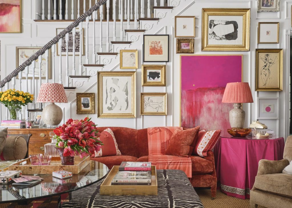 A vibrant family retreat by A. Lance Design (Photo by Stephen Karlisch. Flowers by Haile Wossen.)