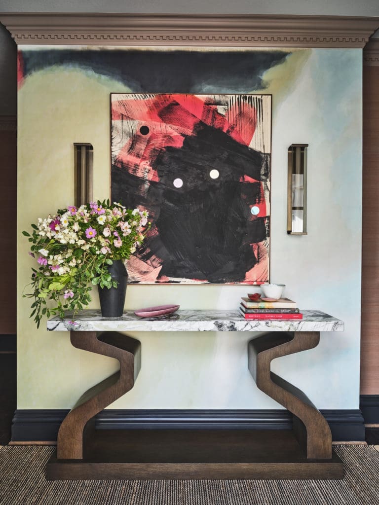 A chic laundry room by Kathleen Walsh Interiors (Photo by Stephen Karlisch)