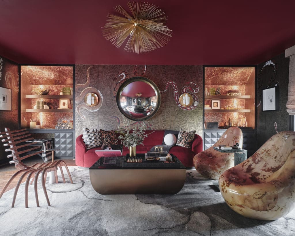 A cosmopolitan office area by Pulp Design Studios (Photo by Stephen Karlisch)