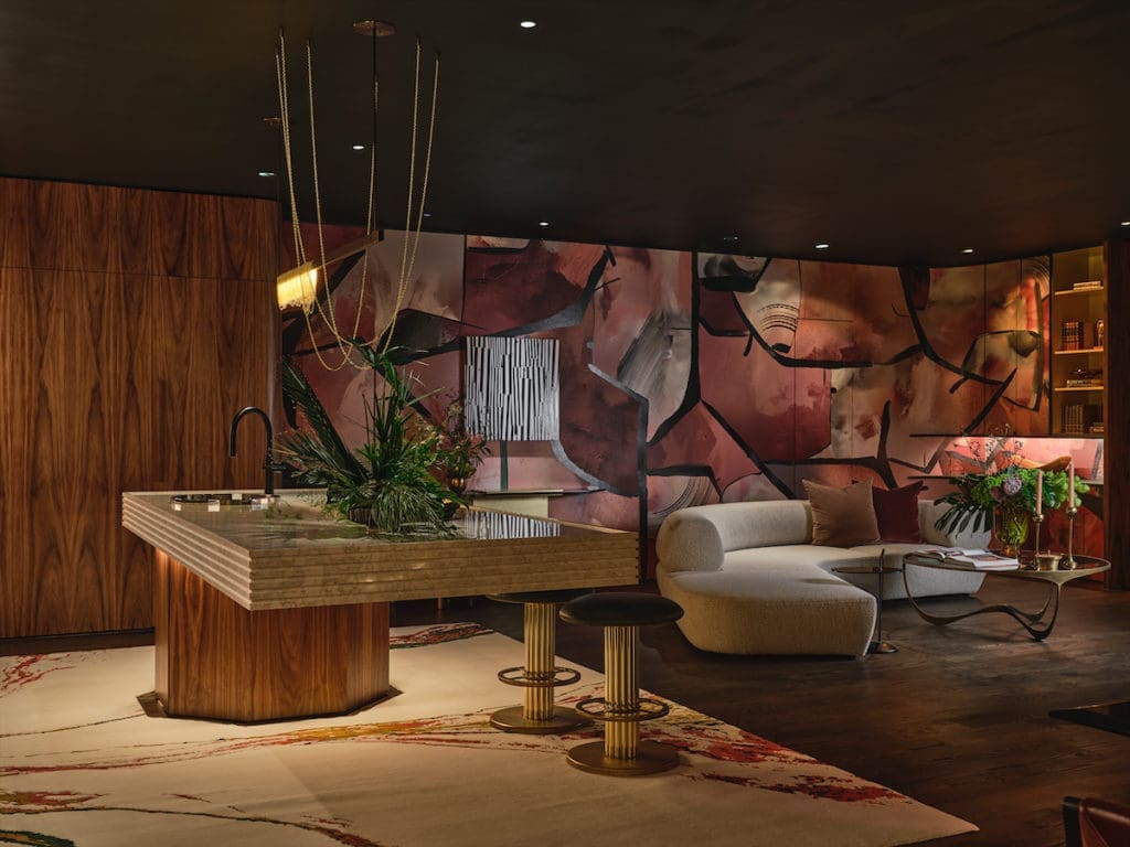 A subterranean living area by Yates Desygn (Photo by Stephen Karlisch)