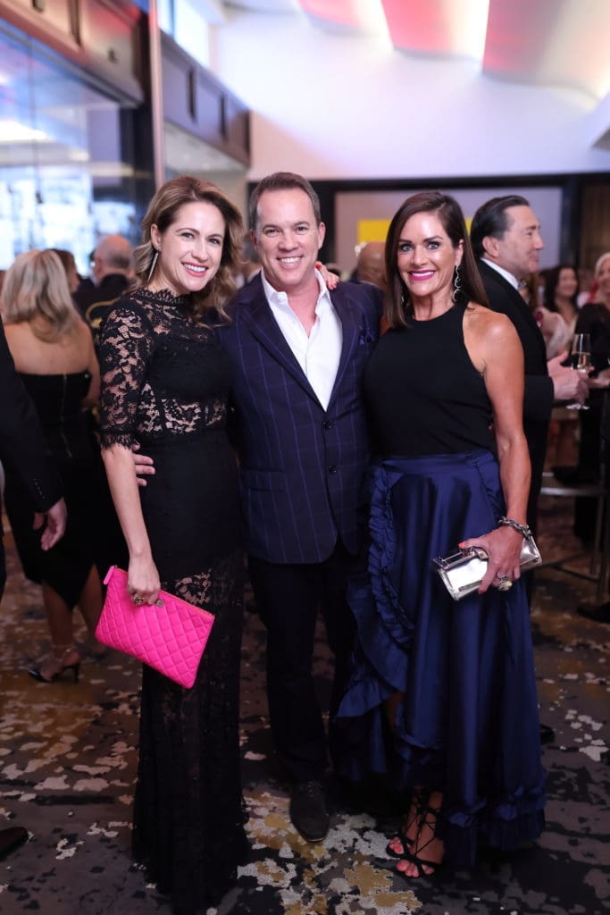 Natascha LaFranchesca, Rob Rutherford, Mauney Mafridge at the PetSet Fierce & Fabulous Soirée at the Post Oak Hotel.  (Photo by Quy Tran)