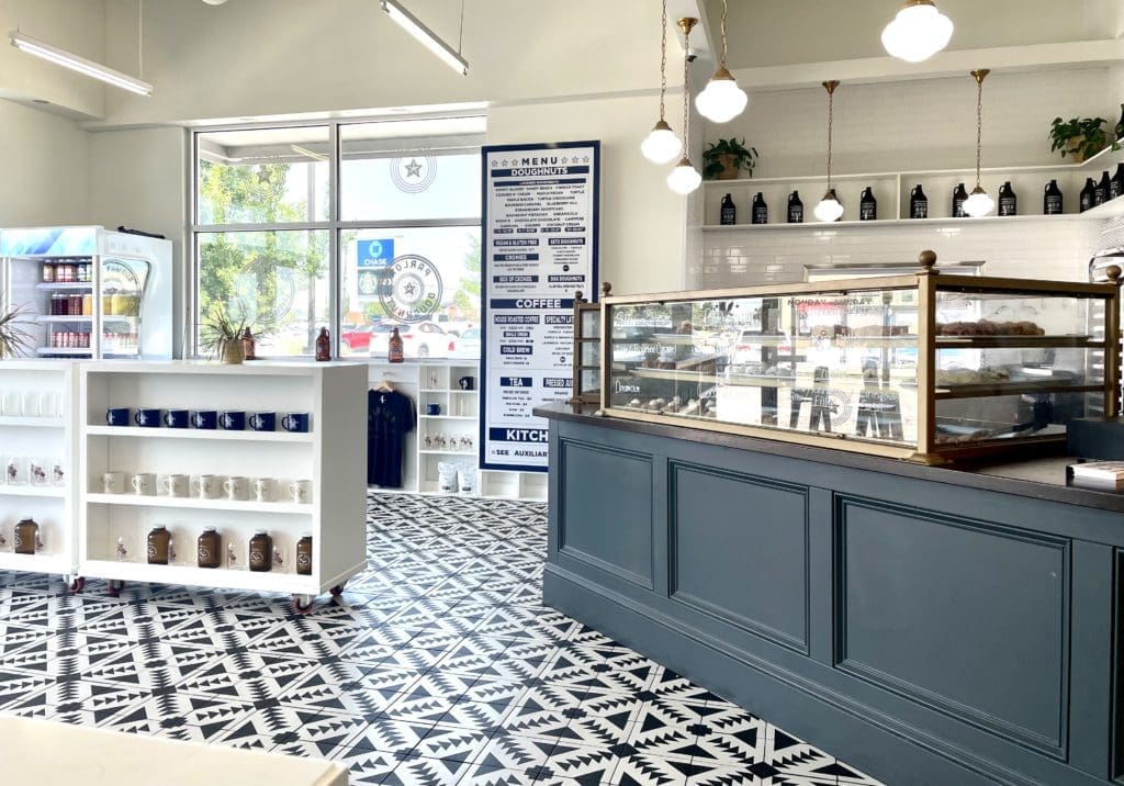 The design is nostalgic Americana at Parlor Doughnuts. Photo by Courtney Dabney.
