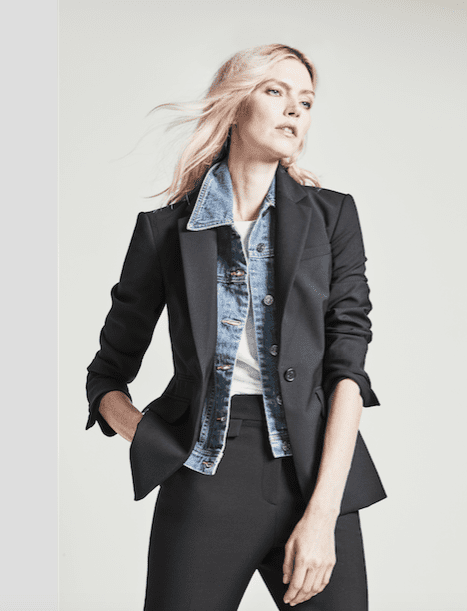 Veronica Beard Slate Dickey Jacket with detachable denim insert. (Photo courtesy of Veronica Beard)