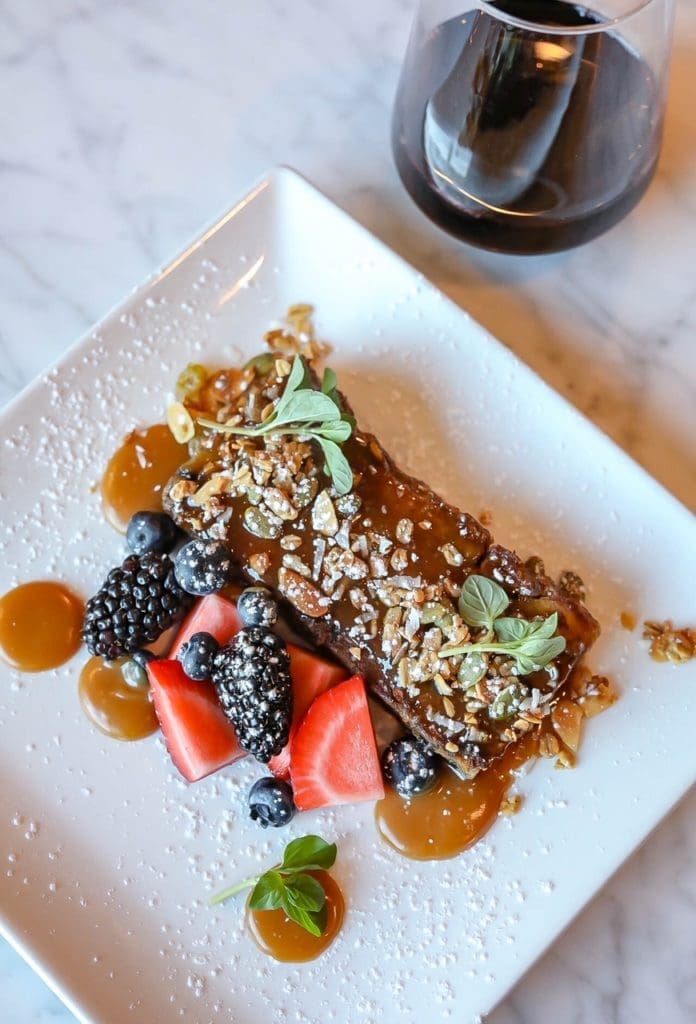 Croissant bread pudding is another dessert on Ascension's new menu.