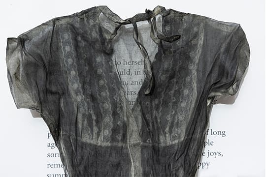Linda Ridgway's "Herself" includes an ink printed dress. (Courtesy)