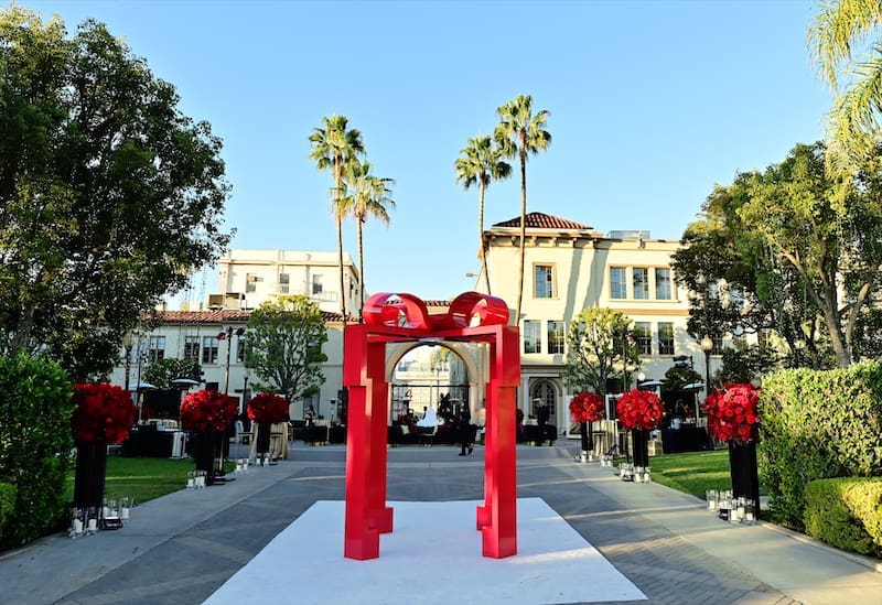 A view of the Paramount Studios setting during the Neiman Marcus Holiday Debut & Fantasy Gifts Launch Event in Los Angeles. (Photo by Stefanie Keenan/Getty Images for Neiman Marcus