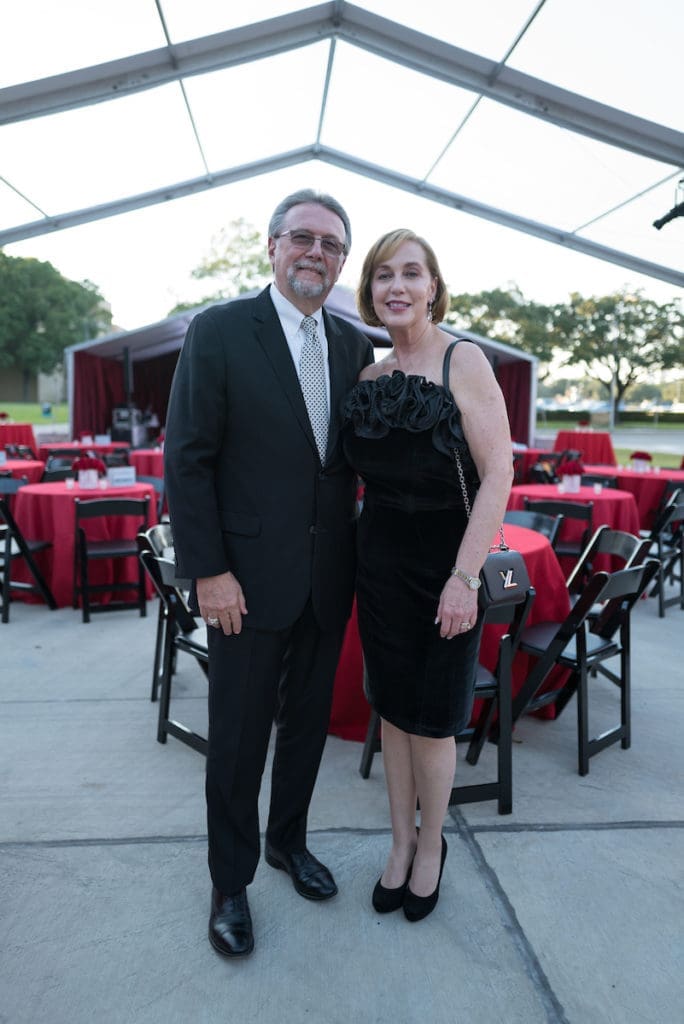 Steve & Melodie Schultz at the Gerald D. Hines College of Architecture and Design 75th anniversary gala (Photo by Daniel Ortiz)