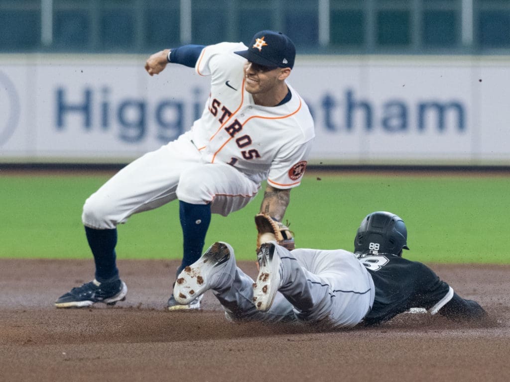 Carlos Correa is making his case as the best defensive shortstop in all of baseball. (Photo by F. Carter Smith)