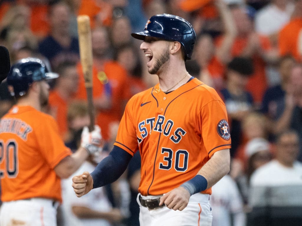 Kyle Tucker gives the Astros the most dangerous seventh — or sixth — hitter in baseball. (Photo by F. Carter Smith)