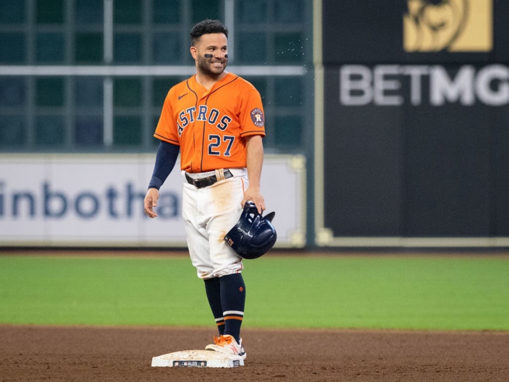 Jose Altuve just keeps coming through in October. (Photo by F. Carter Smith)