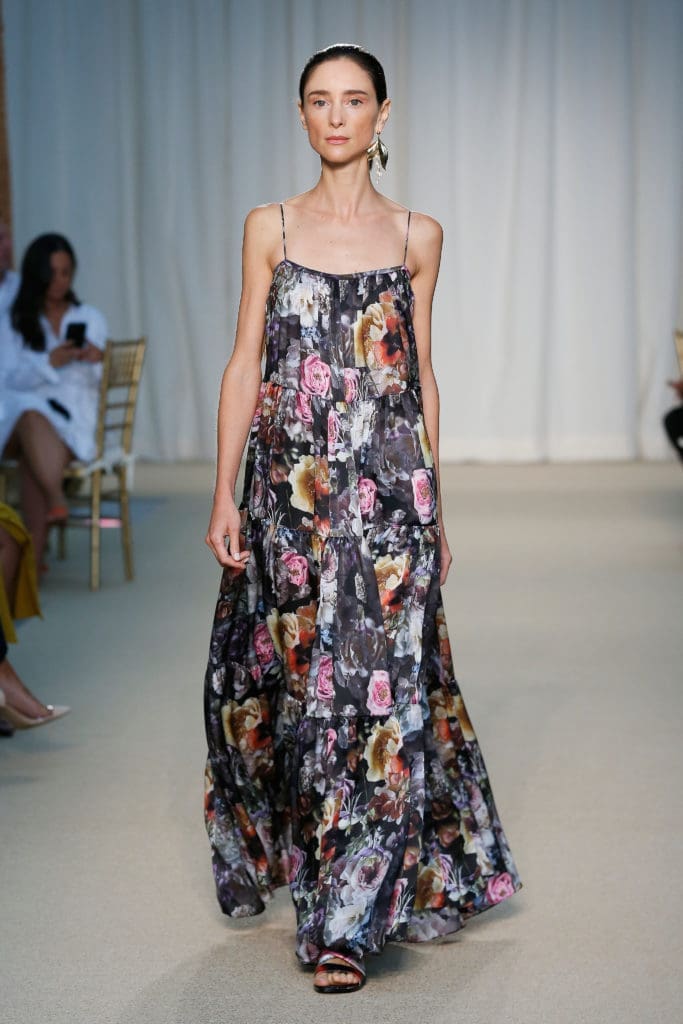 Adam Lippes sugar flower satin chiffon dress. (Photo courtesy of Adam Lippes)