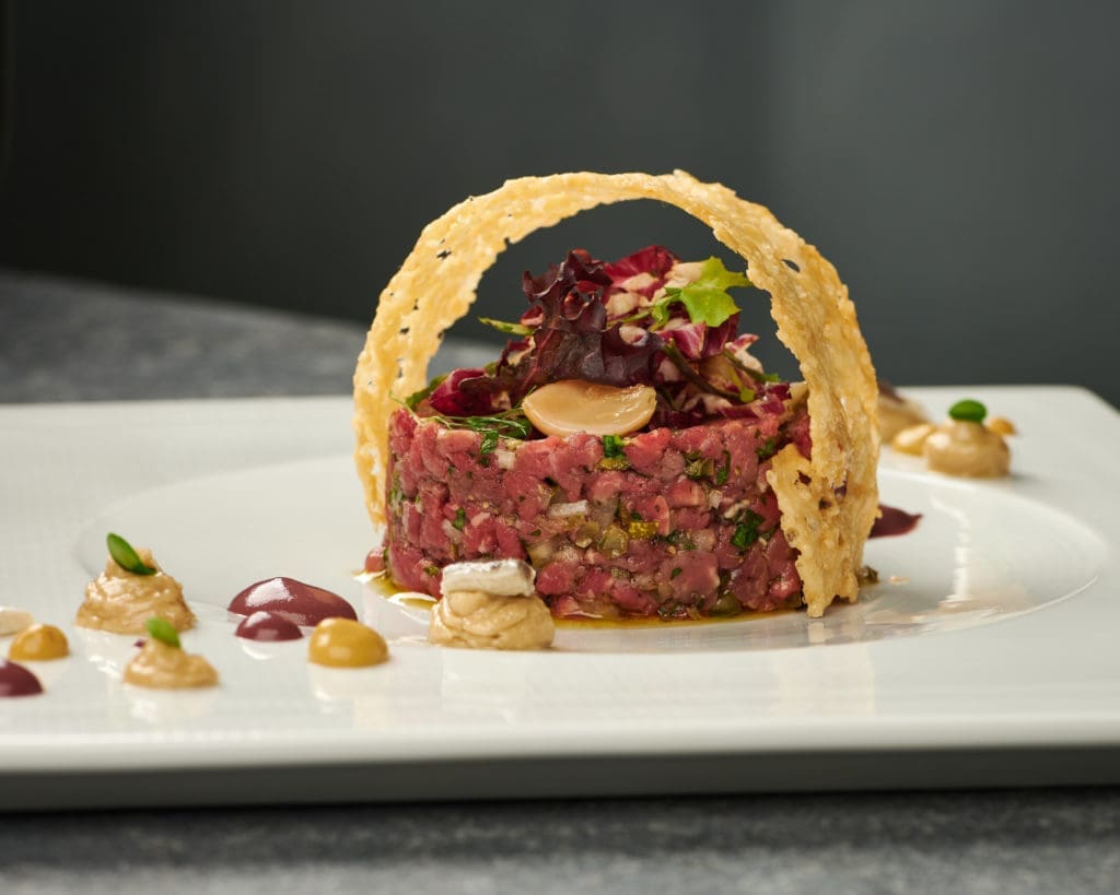 Ristorante Alba's Albese beef tartare, Hotel Granduca