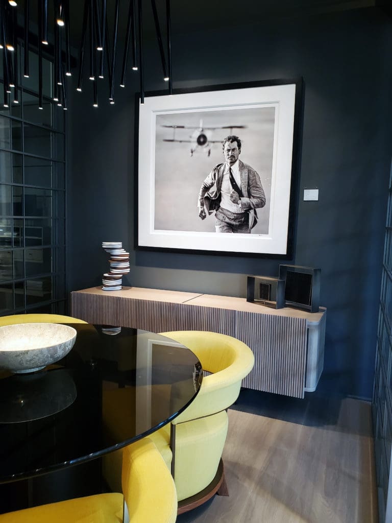 At CASA Houston, a David Yarrow photograph from Samuel Lynne Galleries pairs well with Giorgetti furnishings.