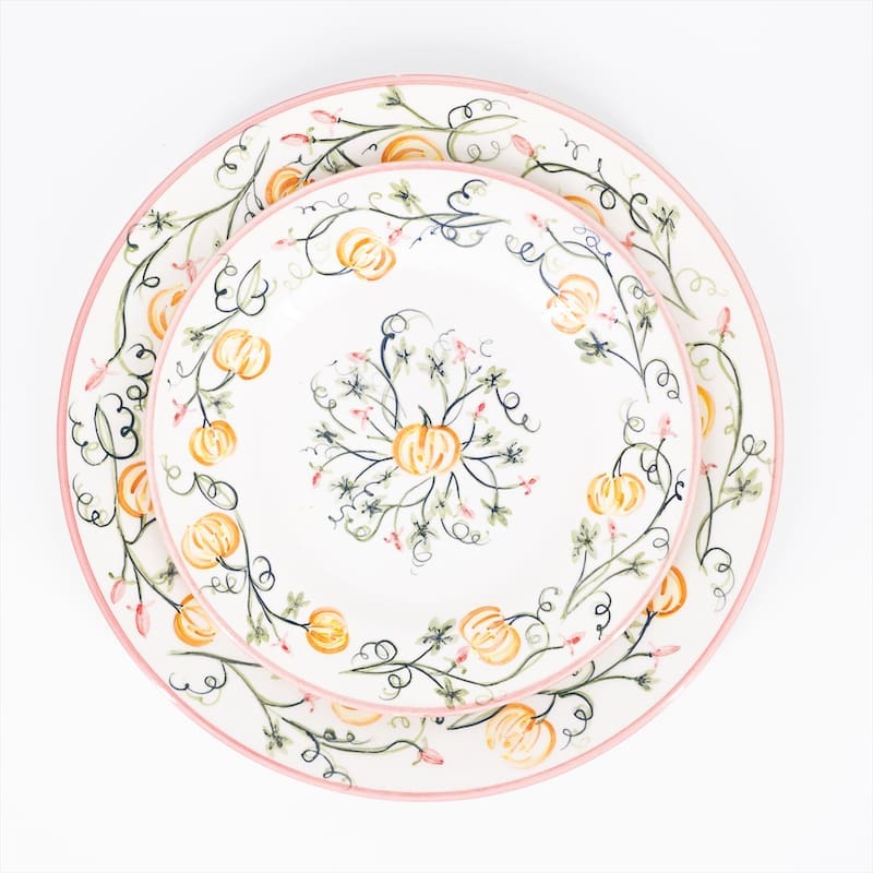 Pumpkin salad plate ($40) and dinner plate ($48). 