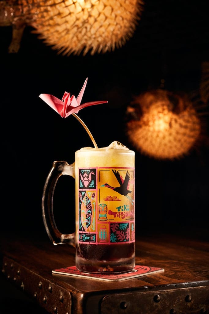 The Jungle Crane features rums, bitters, Louisiana cane, lime, and fluffy pineapple. (photo by Jody Horton)