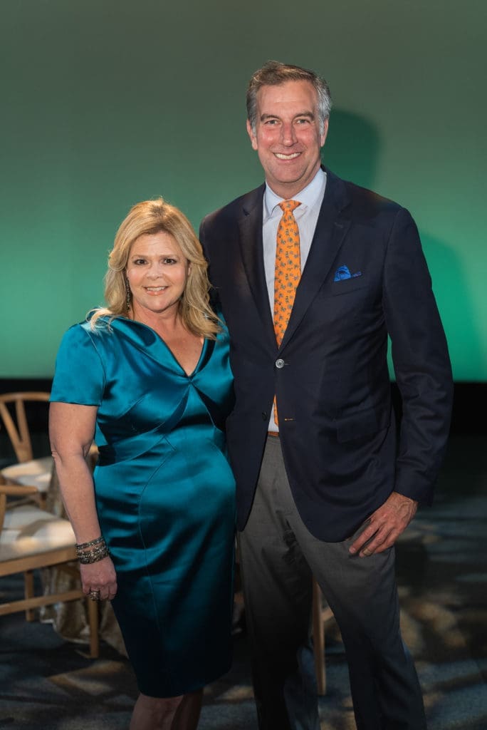 Houston Ballet Ball chairs Kelli & John Weinzierl at the ball kick-off. (Photo by CatchLightGroup.com)