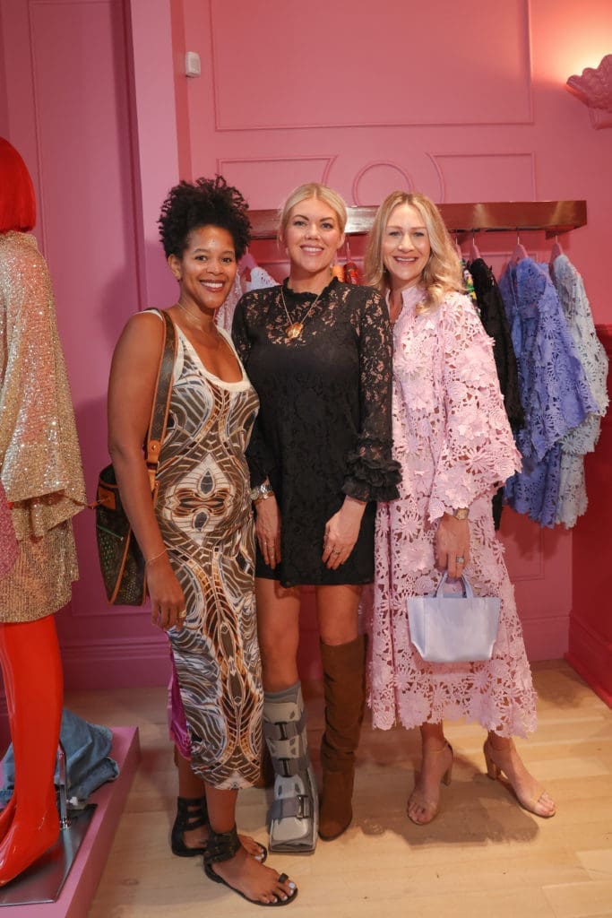 Liara Tamani, Kristina Wilson, Talbott Sham at the La Vie Style House boutique opening in River Oaks District. (Photo by Johnny Than)