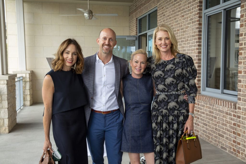 Linsay Radcliffe, Mike Mahlstedt, Genna Evans, Stephanie Sanders at the Arms Wide Adoption Services luncheon. (Photo by Jenny Antill Clifton)