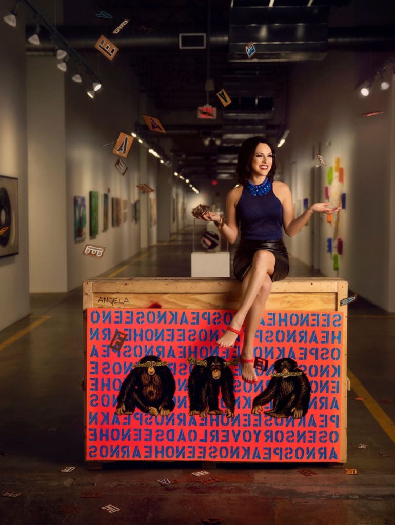 Artist Angela Fabbri is opening a holiday pop-up shop in Rice Village. Photo by MJ Photography.