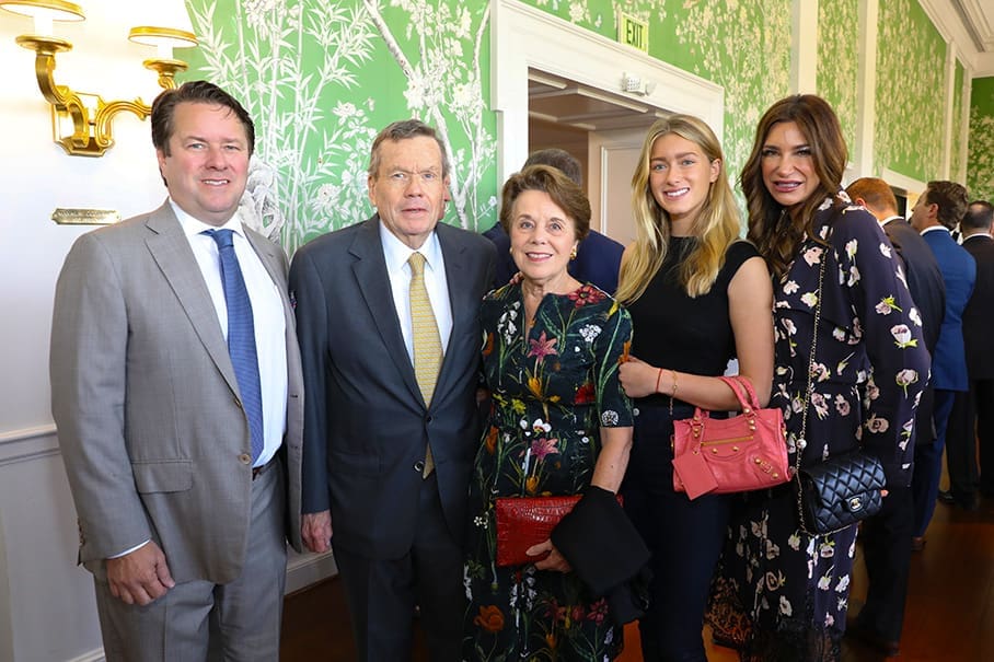 Michael Mithoff, Richard & Ginni Mithoff, Mia Mithoff, Melissa Mithoff at the 14th annual Men of Distinction luncheon. (Photo by Priscilla Dickson)