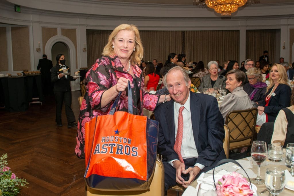Molly & Jim Crownover at the Houston Hospice Spirit Award Dinner.  (Photo by Jacob Power)