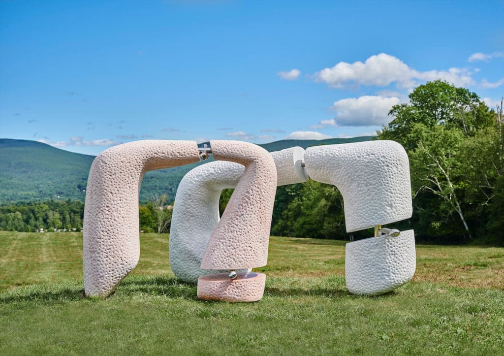 Nairy Baghramian's "Knee and Elbow," 2020. (photo by Thomas Clark) 