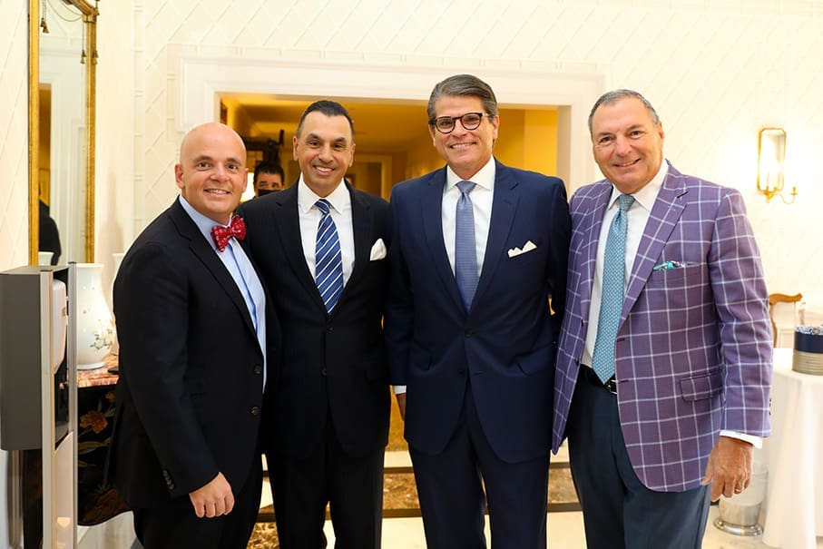 Oliver Badgio, Dr. Devinder Bhatia, Stephen Lewis, Tracy Dieterich at the 14th annual Men of Distinction luncheon. (Photo by Priscilla Dickson)