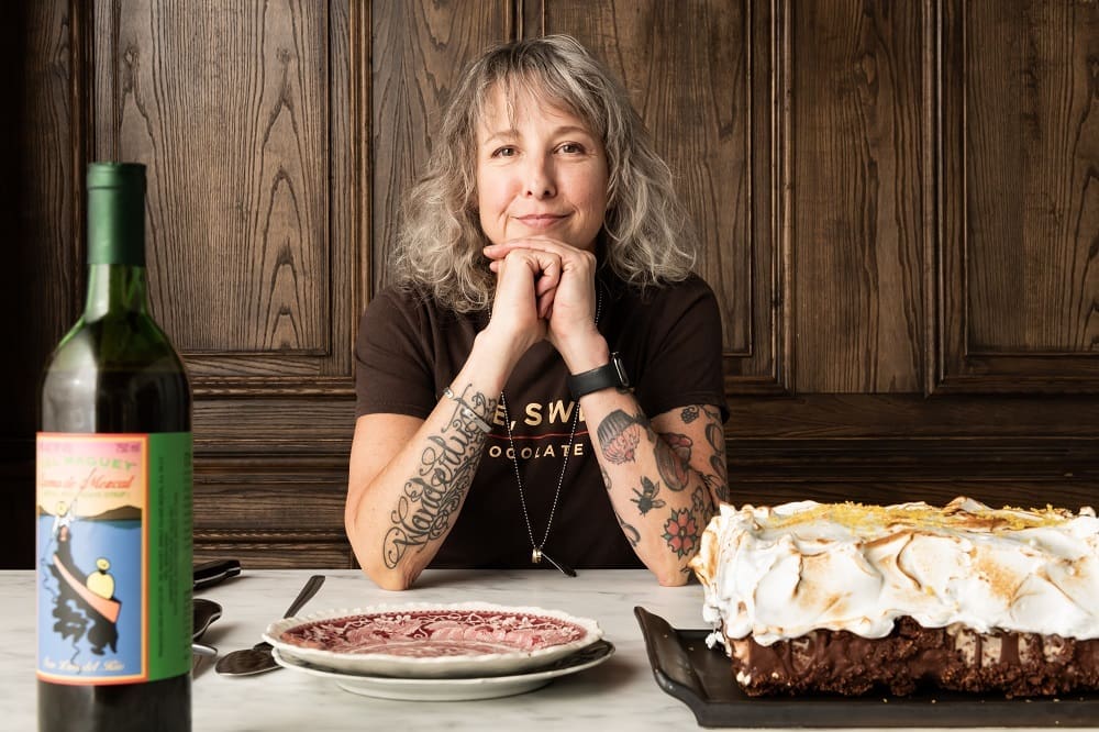 Dude, Sweet Chocolate's Katherine Clapner created a "Ice Box" of chocolate. (Photo by Manny Rodriguez)