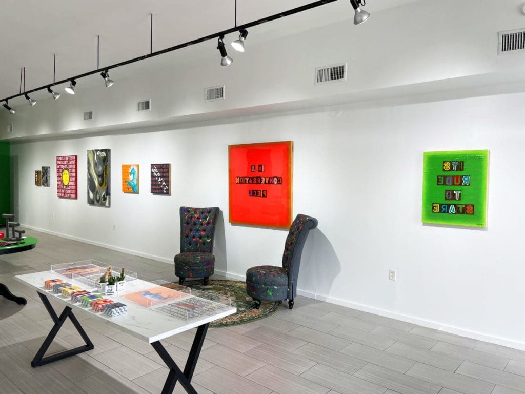 Fabbri debuts her newest collection of art at her new Rice Village pop up. 