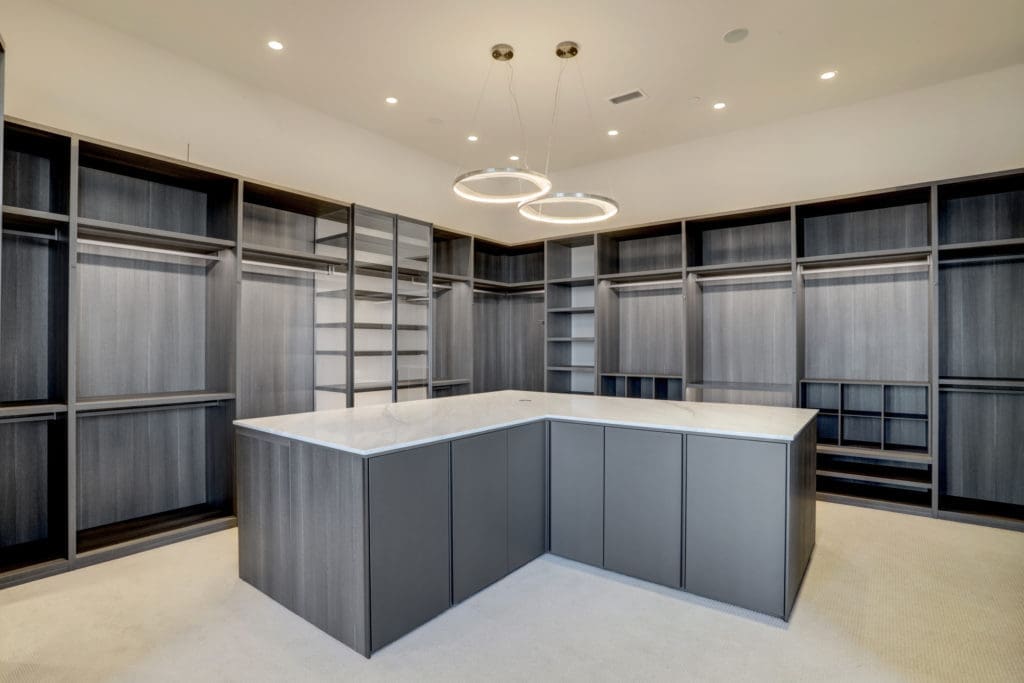 Closet space is lavish in The Astoria penthouse. (Photo by TK Images)