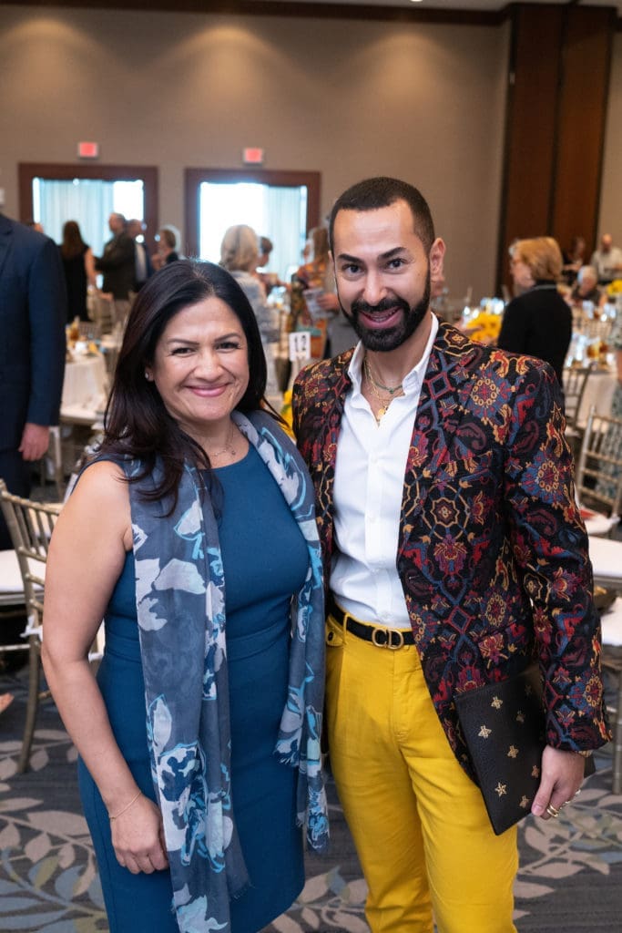 Rani Puranik, Fady Armanious at the CanCare 30th anniversary luncheon at the Westin Memorial City. (Photo by Daniel Ortiz)
