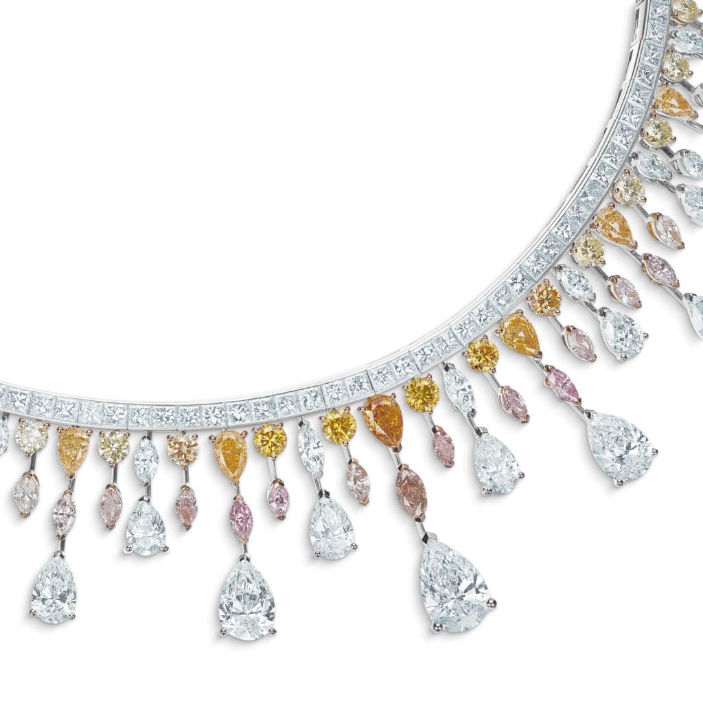 Motlatse Marvel necklace from De Beers Jewellers' Reflections of Nature collection. (Photo by Johnny Than)