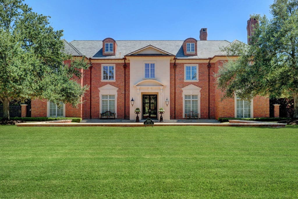 The mansion at 2109 River Oaks Boulevard hits the market in the hands of Compass' Laura Sweeney with a $17.5 million list price.
